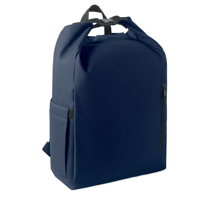 Sac à dos roll top pour écran 15’’ personnalisable Uniton Bleu marine